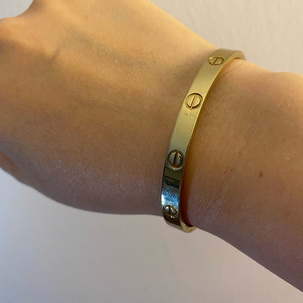 Screw bangle. Lovely bracelet.